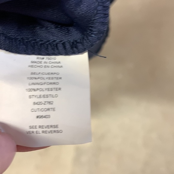 Formal Cocktail Short Navy Blue Beaded Dress women size L - Picture 13 of 14